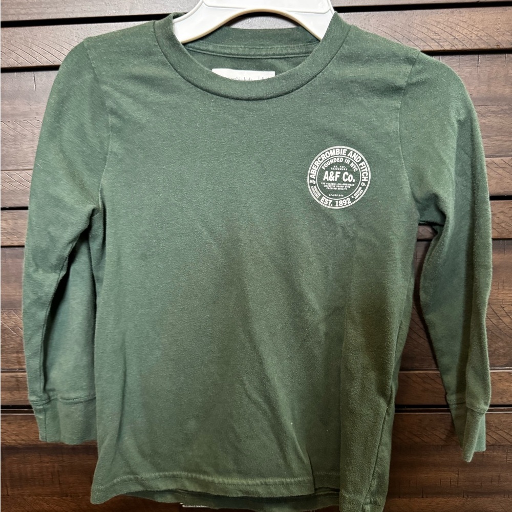 Kids Green Long Sleeve Shirt